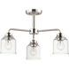 Acadia 3 Light 20 inch Satin Nickel Single-Tier Chandelier Ceiling Light