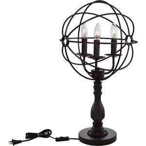 Arza 25 inch 60.00 watt Brown Table Lamp Portable Light