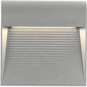 Casa LED 7 inch Grey Exterior Wall Sconce in Gray