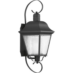 Andover 1 Light 26 inch Textured Black Outdoor Wall Lantern, Large