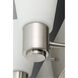 Logic 1 Light 5 inch Brushed Nickel Bath Vanity Wall Light, Design Series