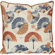 Chinoiserie 22 inch Multicolor Pillow