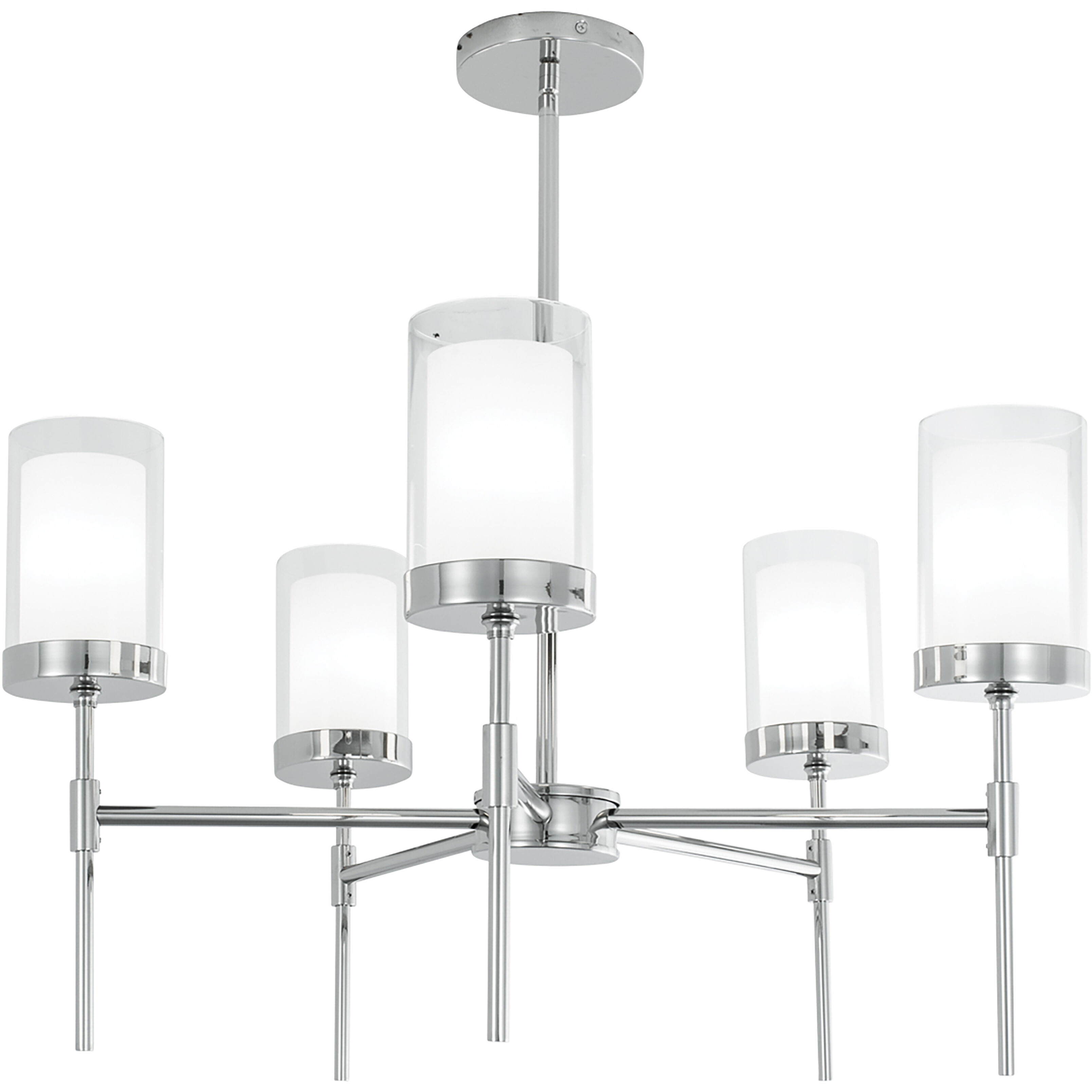 Kimberly 5 Light 27 inch Polished Nickel Chandelier Ceiling Light