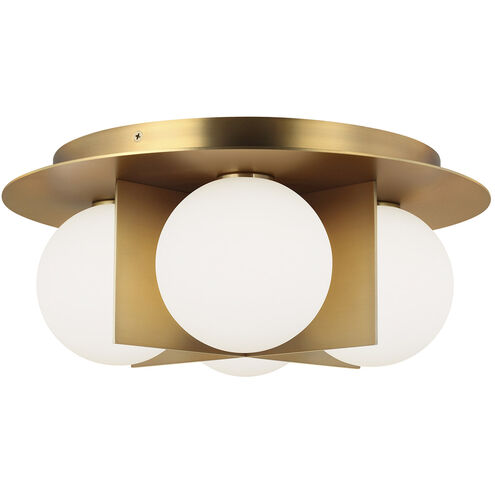 Sean Lavin Orbel LED 15 inch Aged Brass Flush Mount Ceiling Light in LED 90 CRI 3000K