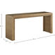 Sirius 65 X 18 inch Satin Oak Console