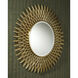 Plume 39 X 39 inch Brass Mirror