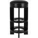 Berlin 30 inch Hand Rubbed Black Bar Stool