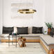 Canada LED 20 inch Gold LED Chandelier Ceiling Light
