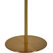 Radison 60 inch 100 watt Antique Brass Floor Lamp Portable Light, Small