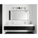 Tremolo 4 Light 42 inch Matte Black and Champagne Gold Vanity Light Wall Light