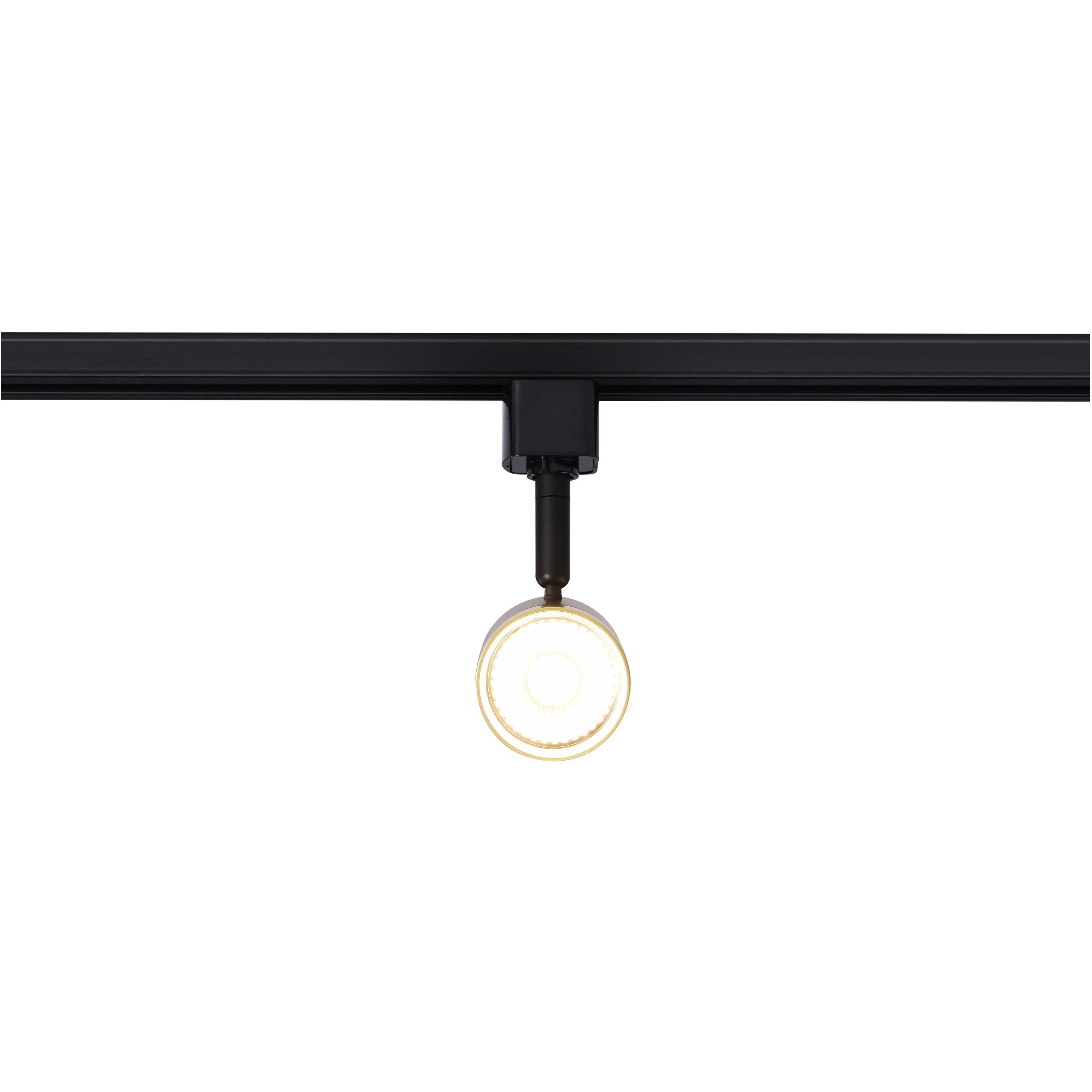 Nuvo TH647 Brentwood 1 Light 120 Matte Black and Brushed Brass Track Lighting Ceiling Light