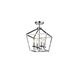 Canada 4 Light 12 inch Shiny Nickel Flush Mount Ceiling Light, Candle Light