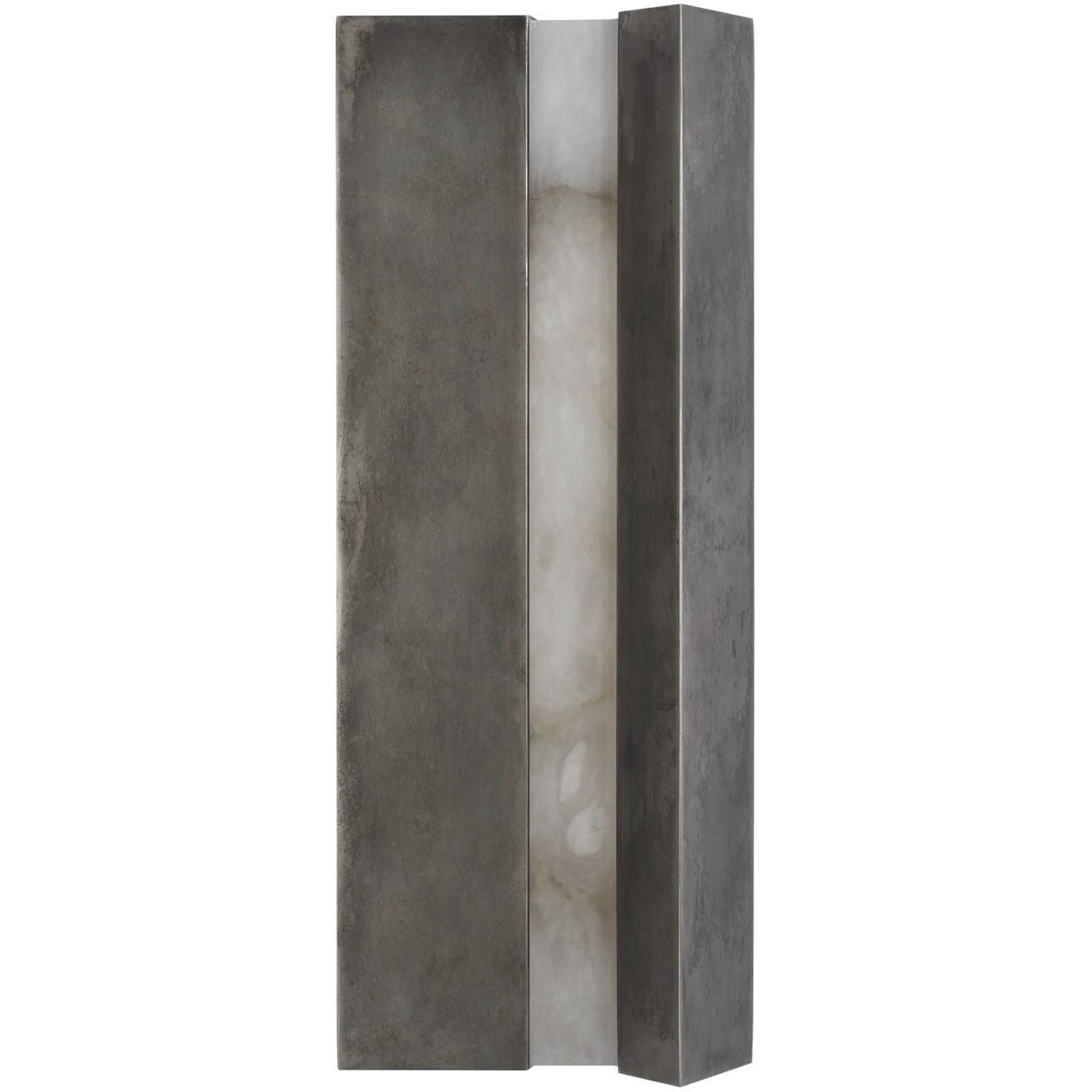 Anne-Marie Barton Austera Sconce Wall Light in Mottled Pewter