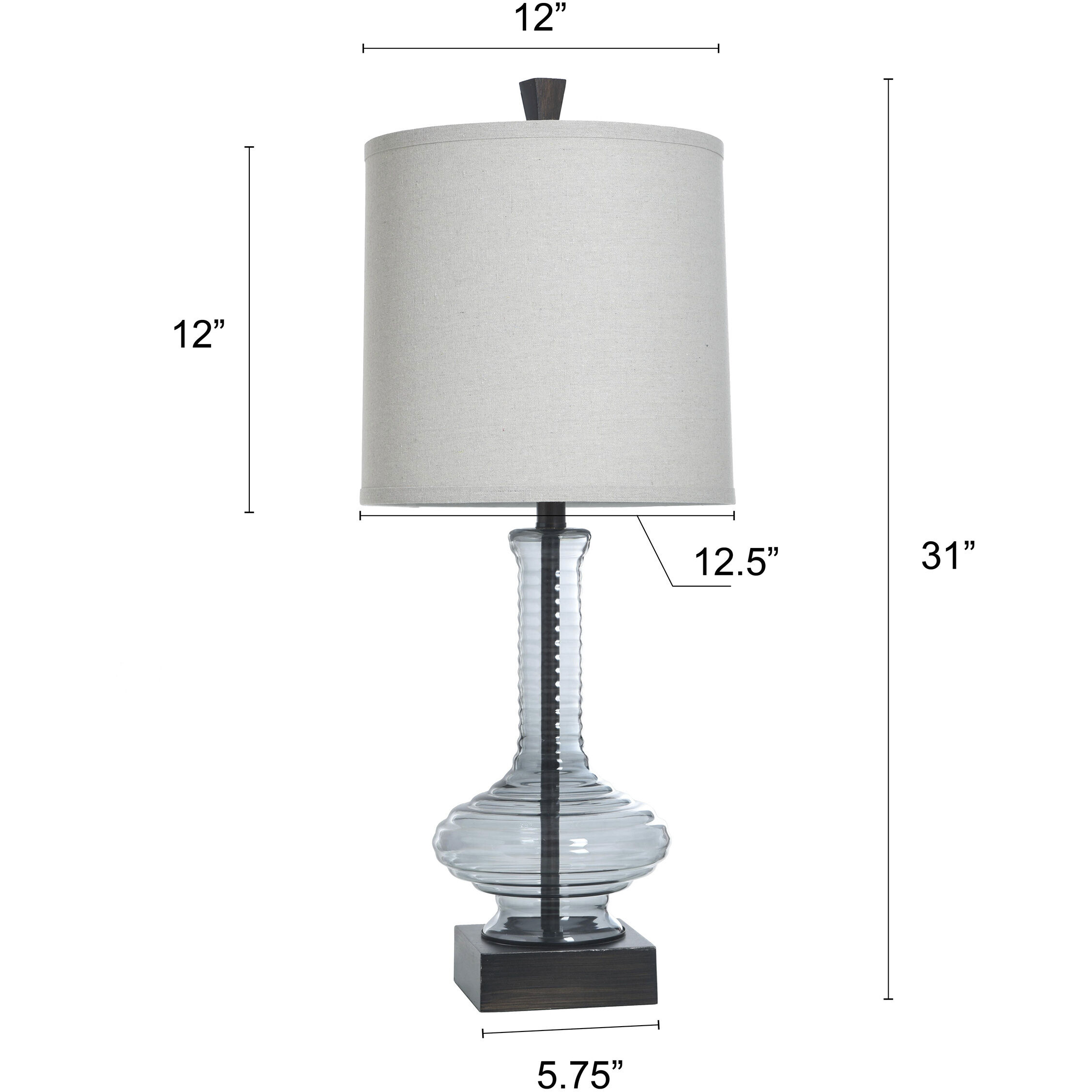 Table Lamp 31 inch 100 watt Opaque Blue Table Lamp Portable Light