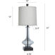 Table Lamp 31 inch 100 watt Opaque Blue Table Lamp Portable Light