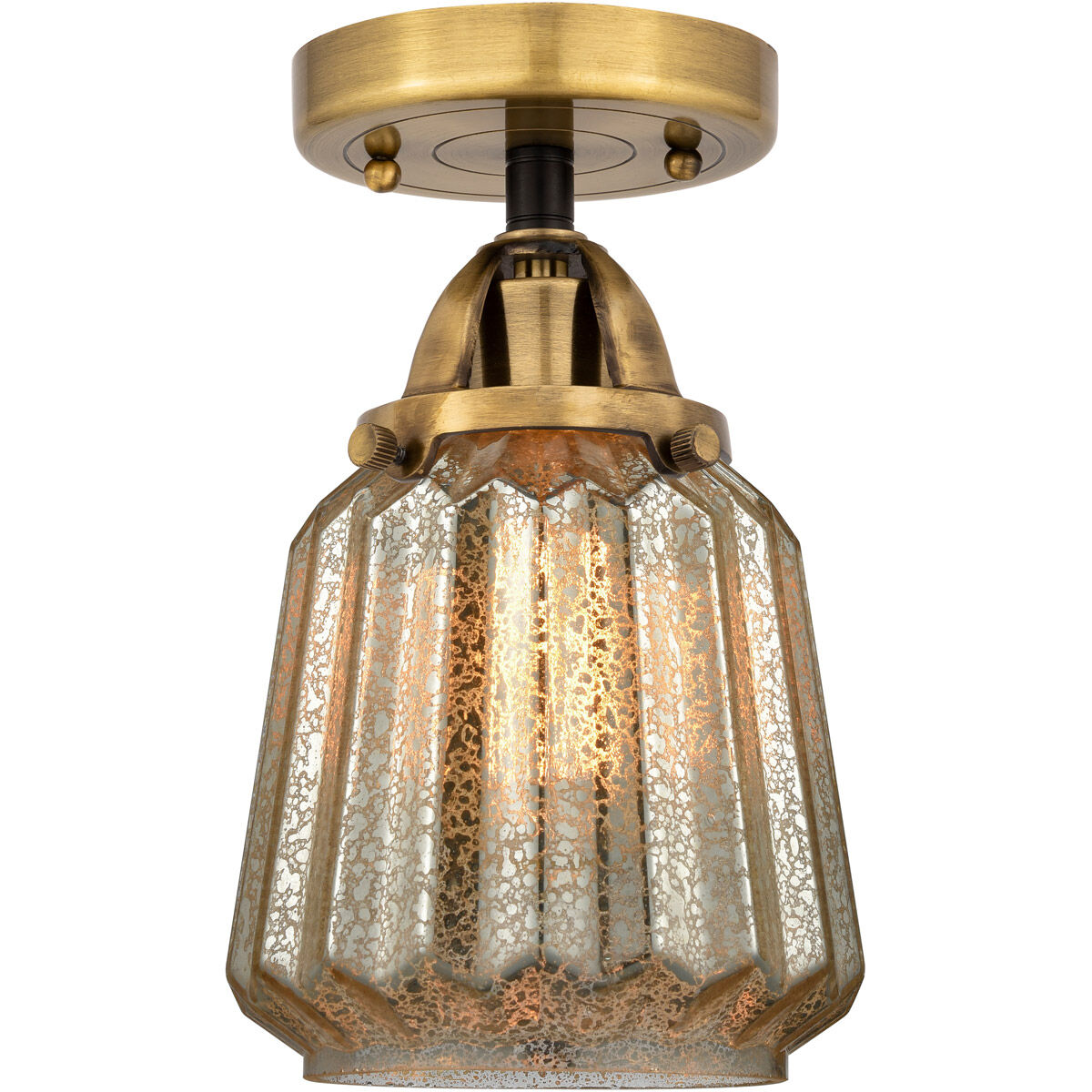 Mercury glass semi flush mount on sale