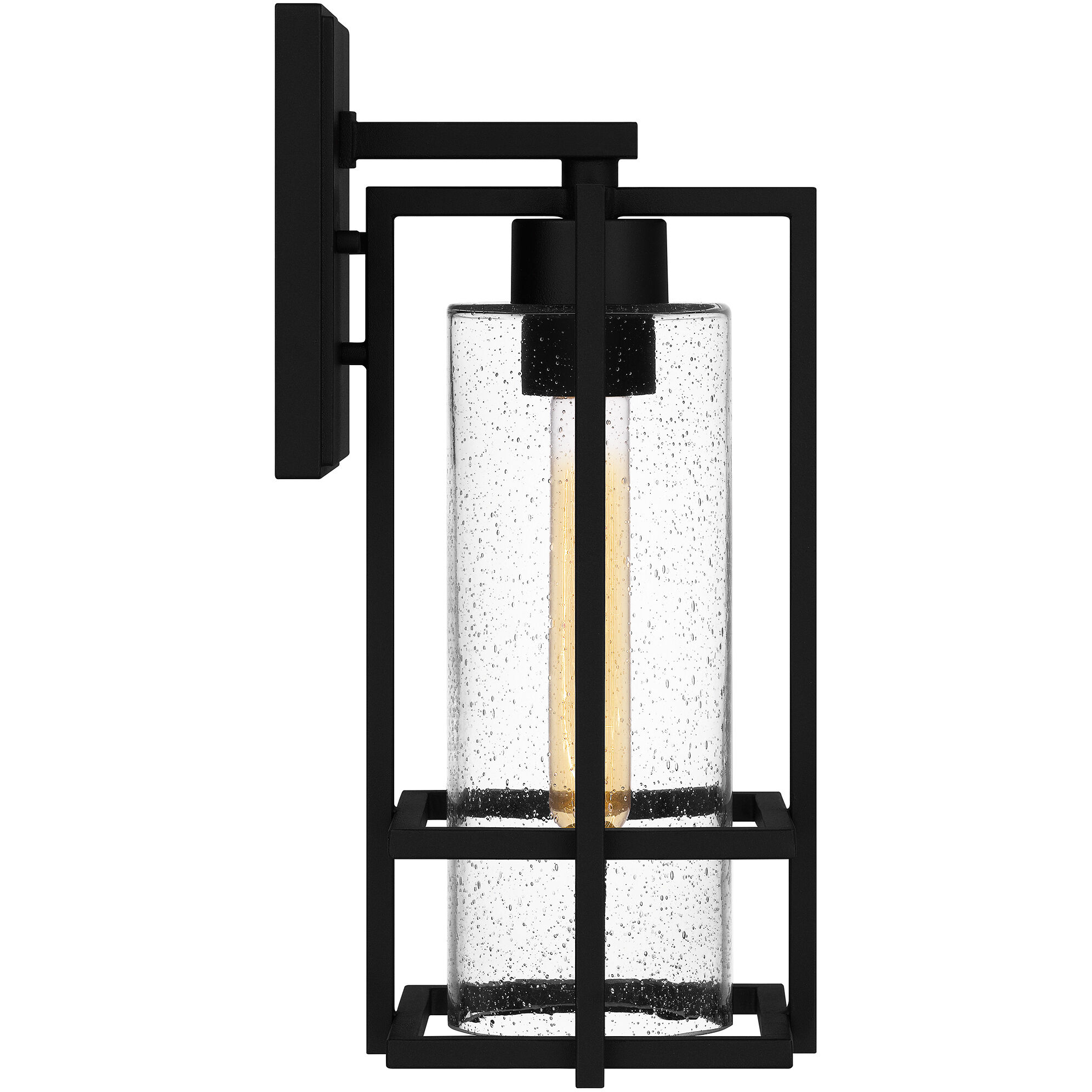 Damien 1 Light 15 inch Earth Black Outdoor Wall Lantern