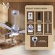 Atlas Alessandra-LK 42 inch Brushed Nickel Indoor/Outdoor Ceiling Fan
