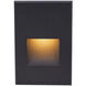 WAC 120V Step Light LED 1.5 inch Black ADA Step and Wall Light in Amber, WAC Lighting