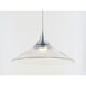 Cono LED 26 inch Polished Chrome Multi-Light Pendant Ceiling Light