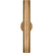 Kelly Wearstler Precision LED 4.5 inch Antique-Burnished Brass Bullet Sconce Wall Light