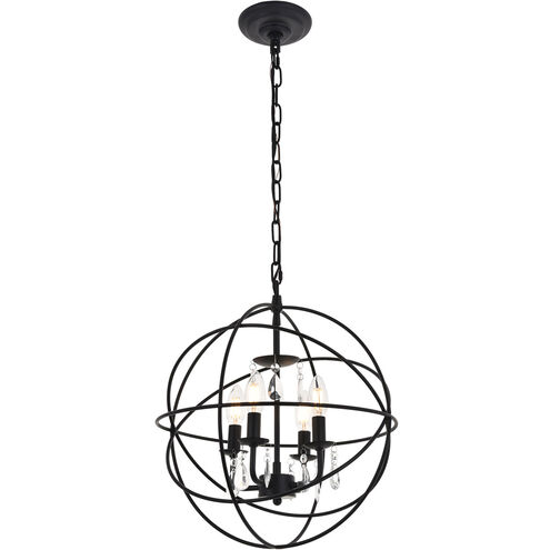 Wallace 4 Light 16 inch Matte Black Pendant Ceiling Light