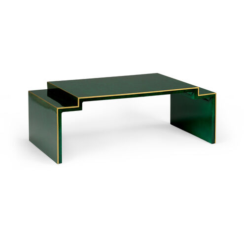 Bradshaw Orrell 50 X 19 inch Malachite/Gold Accent Table