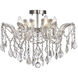 Maria Theresa 4 Light 18 inch Chrome Flush Mount Ceiling Light in Royal Cut