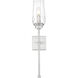 Cosmo 1 Light 5 inch Brushed Nickel Wall Sconce Wall Light