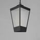 Triform 3 Light 14 inch Black and Antique Brass Outdoor Pendant