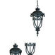 Naples 1 Light 9.38 inch Matte Black Exterior Hanging Lantern