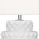 Dolly 27.5 inch 150 watt Daisy Glazed Textured Ceramic Table Lamp Portable Light in Fondine