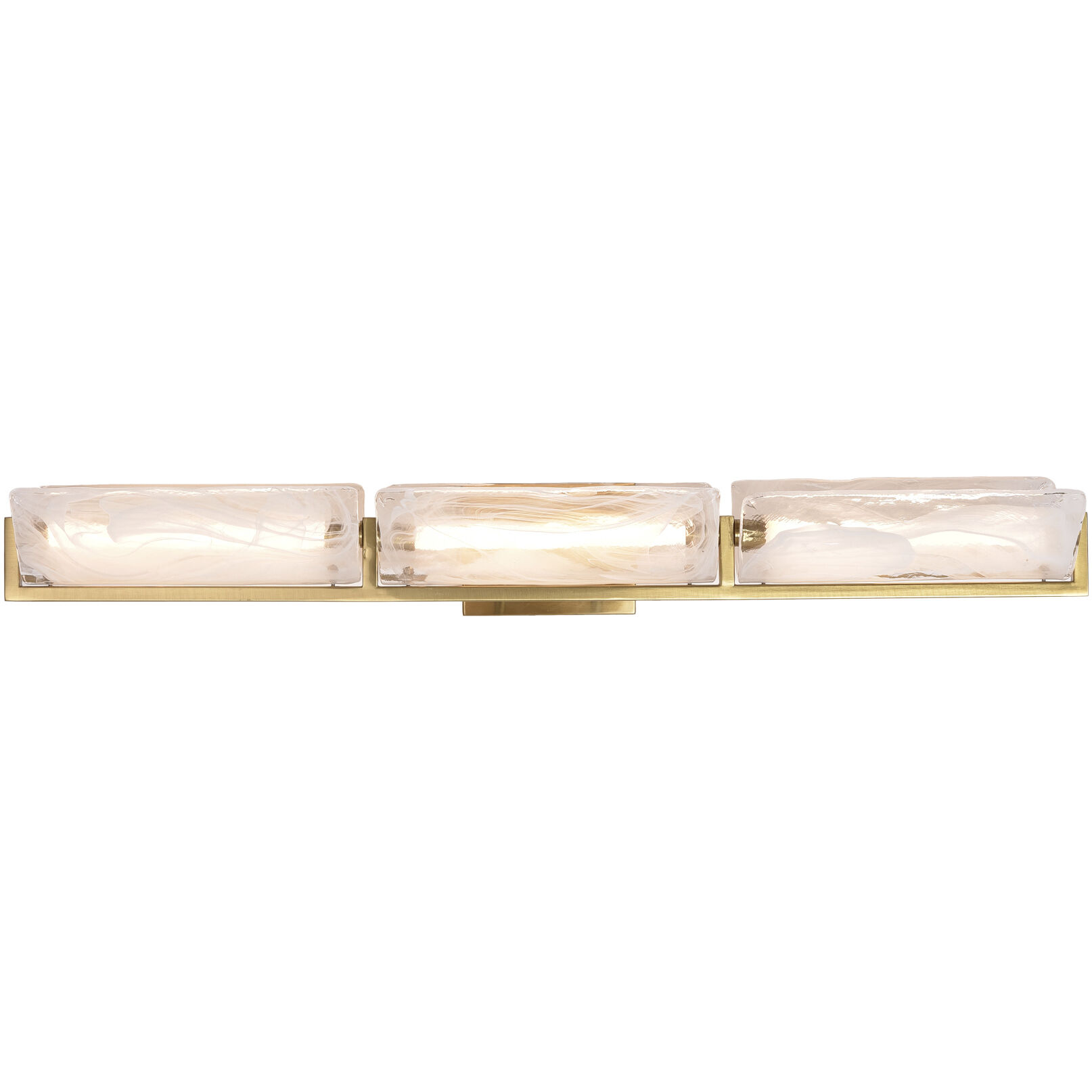 Mingle 3 Light 38 inch Satin Brass Bath Vanity Light Wall Light