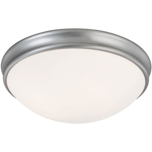 Booker 3 Light 14 inch Matte Nickel Flush Mount Ceiling Light