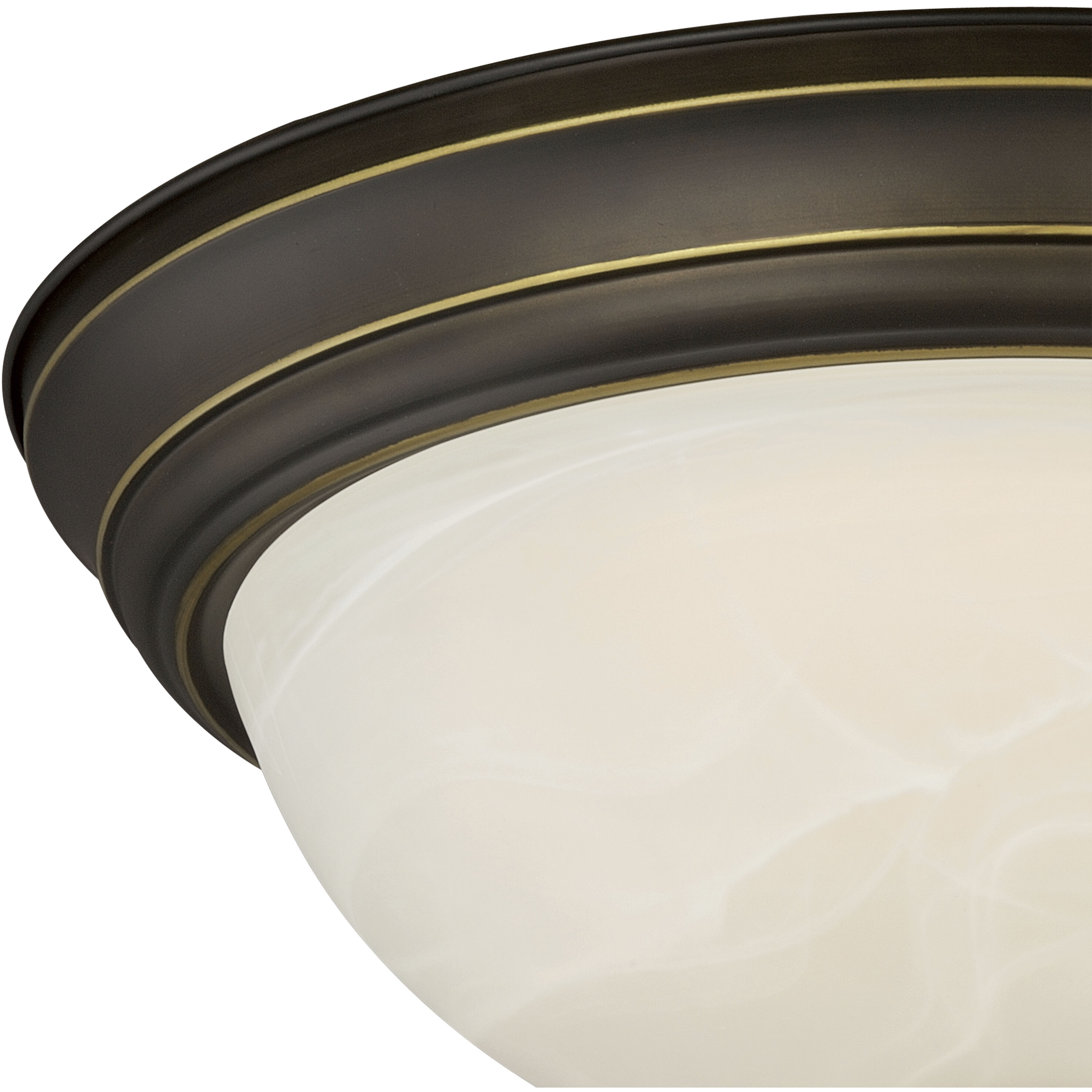 Stevens LED 15 inch Vintage Bronze Flush Mount Ceiling Light