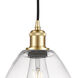 Ballston Dome 1 Light 9 inch Satin Gold Mini Pendant Ceiling Light