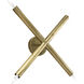 Cross 4 Light 19.5 inch Antique Brass Sconce Wall Light