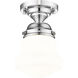 Vaughn 1 Light 6 inch Chrome Flush Mount Ceiling Light