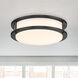 DC Series 1 Light 10.31 inch Matte Black Flush Mount Ceiling Light
