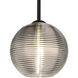 Kristall 8 LED Black Cord Pendant Ceiling Light