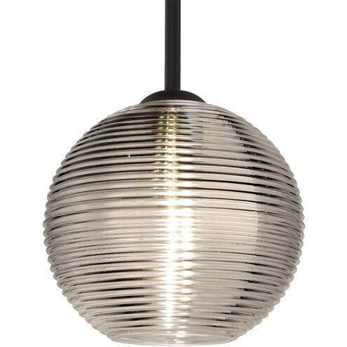 Kristall 8 LED Black Cord Pendant Ceiling Light