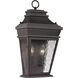 Forged Provincial 2 Light 18 inch Charcoal Outdoor Wall Sconce