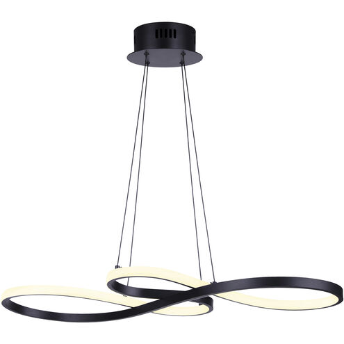 Ola LED 29 inch Black Chandelier Ceiling Light