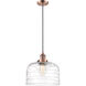 Franklin Restoration Bell LED 12 inch Antique Copper Mini Pendant Ceiling Light