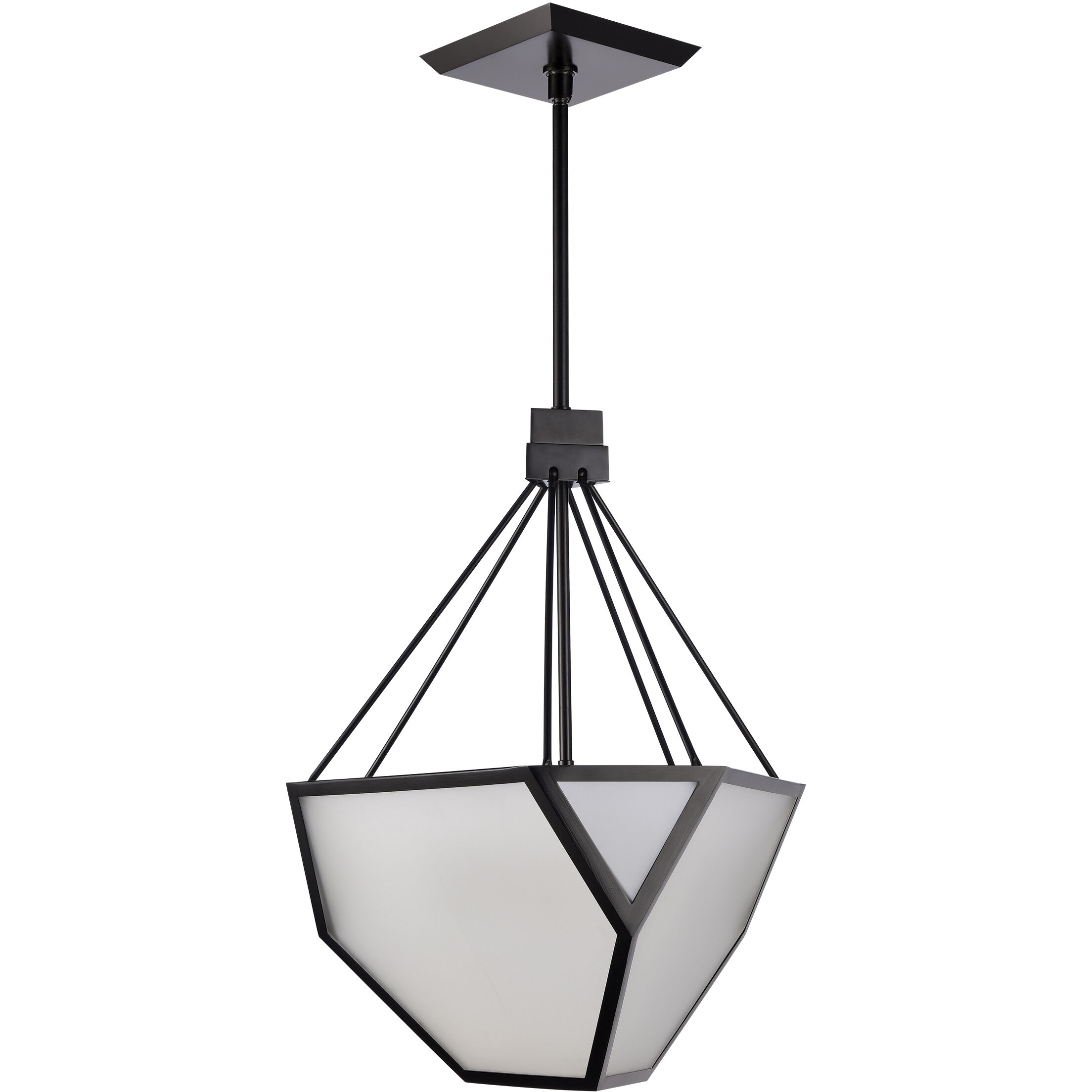 Moonbow 3 Light 18 inch Satin Brushed Black Chandelier Ceiling Light