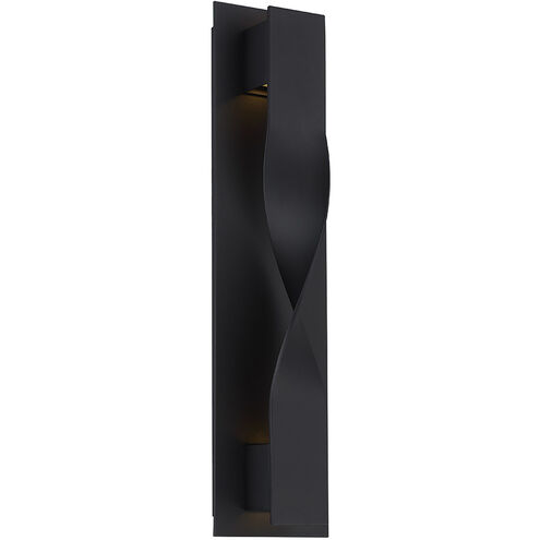 Twist LED 20 inch Black Outdoor Wall Light