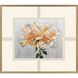 A Rose is a Rose / Parchement Petals White and Beige and Green and Metallic Framed Art, The Studio