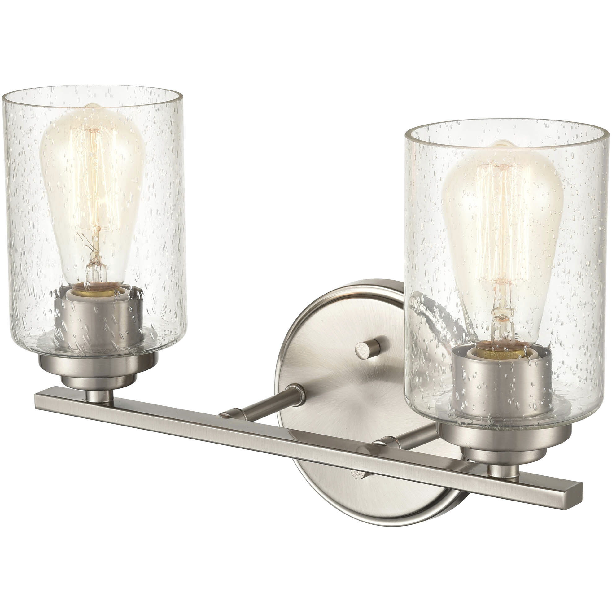 Moven 2 Light 14.25 inch Satin Nickel Bathroom Vanity Light Wall Light