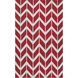 Fallon 132 X 96 inch Dark Coral, Beige Rug