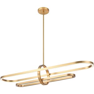 Perigee AC LED LED 44 inch Brass Linear Pendant Ceiling Light